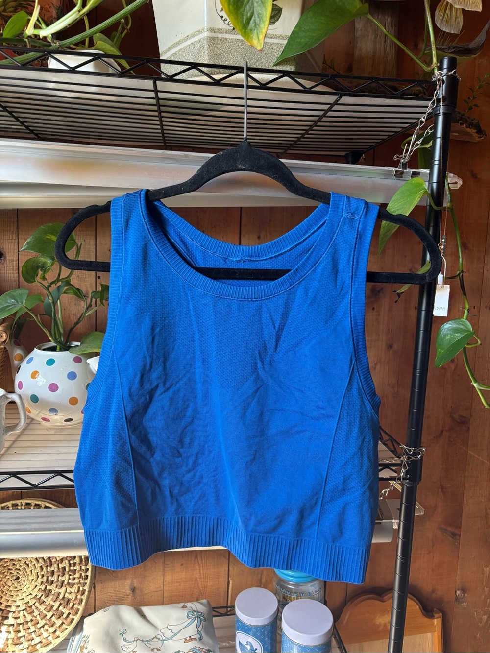 45.) Old Navy Royal Blue Cropped Athletic Tank